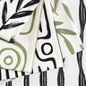 Decor Fabric Half Panama minimalist leaves – pine/natural,  thumbnail number 5