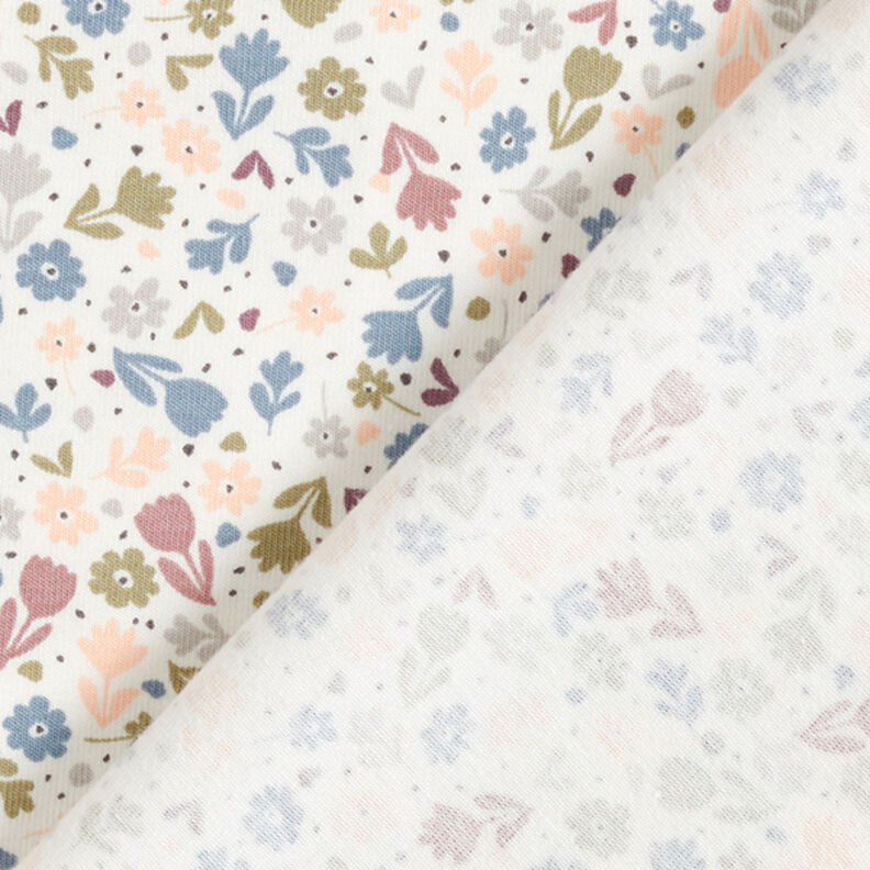 Cotton Jersey cute flowers – offwhite, image number 4