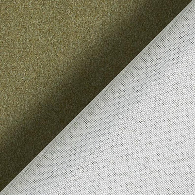 Matte Velvet Upholstery Fabric – olive,  image number 4