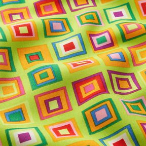 colourful boxes carnival fabric – neon yellow, 