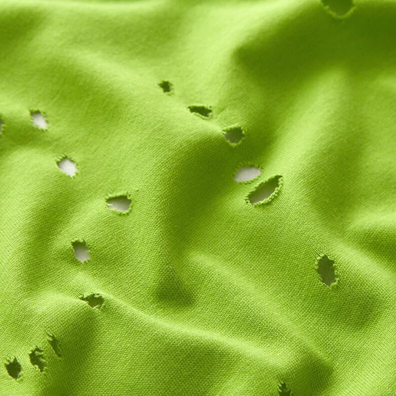 Cotton jersey, distressed – apple green,  image number 2