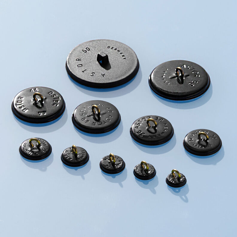 Covered button, Classic Poly – burgundy,  image number 3