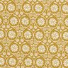 Cotton Cretonne Flowers and tendrils – mustard/white,  thumbnail number 1