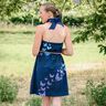 Cotton Jersey gradient butterflies | Glitzerpüppi – midnight blue,  thumbnail number 6