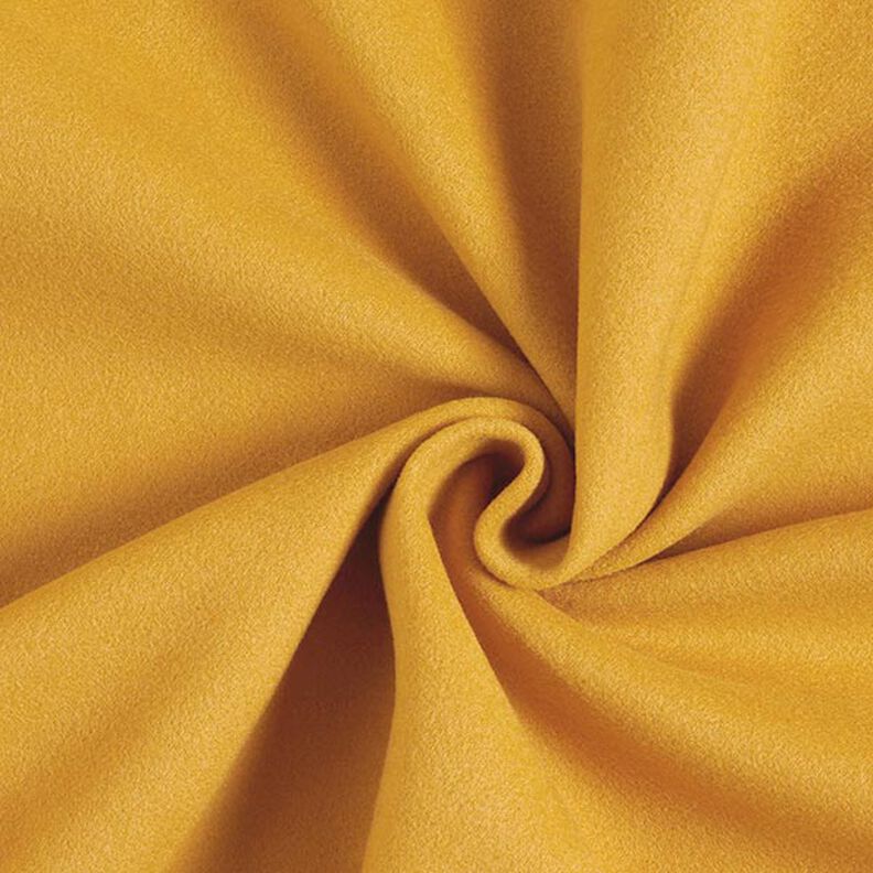 Recycled polyester coat fabric – mustard,  image number 1