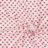 Mini Hearts Poplin Fabric – white,  thumbnail number 2