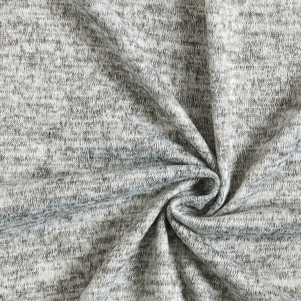 Mottled fine knit fabric – light grey,  image number 3