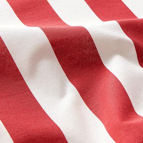 Decor Fabric Canvas Stripes – red/white, 