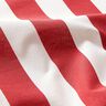 Decor Fabric Canvas Stripes – red/white,  thumbnail number 2