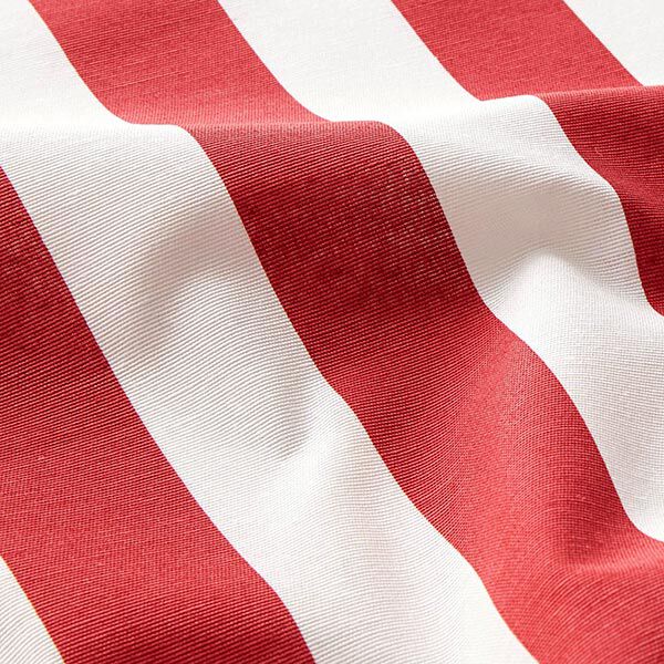 Decor Fabric Canvas Stripes – red/white,  image number 2