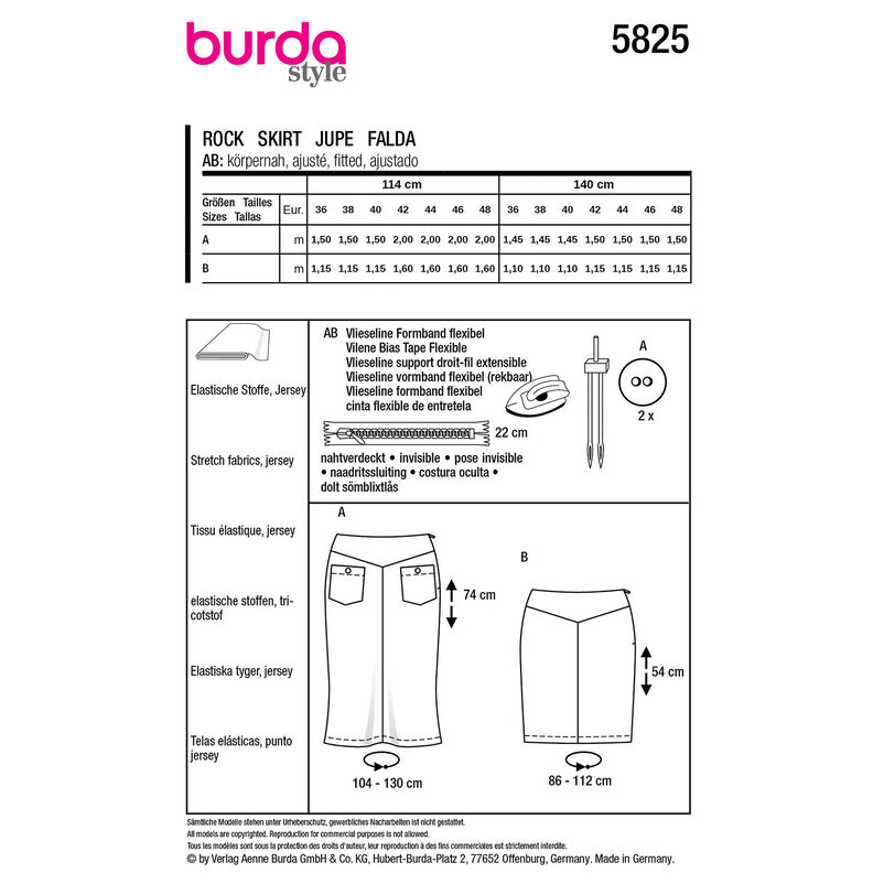 Skirt | Burda 5825 | 36-48,  image number 9