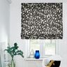 Decor Fabric Half Panama plain leaves – black/natural,  thumbnail number 8