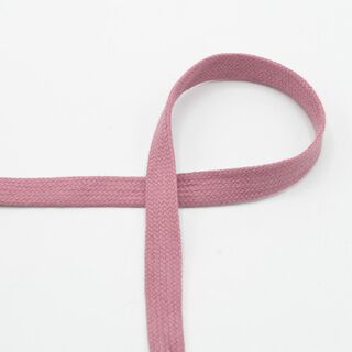 Flat cord Hoodie Cotton [15 mm] – dark dusky pink, 