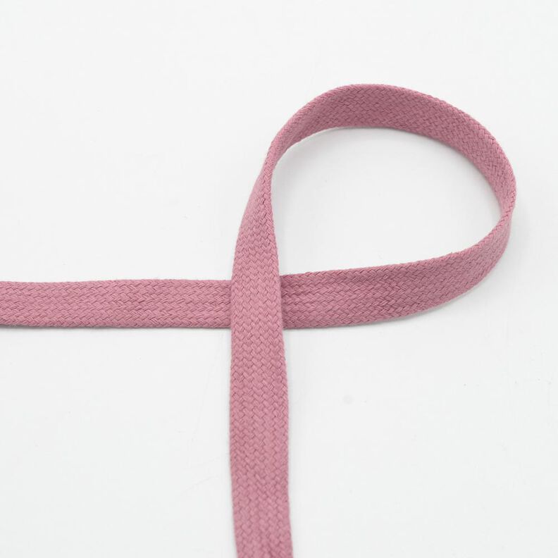 Flat cord Hoodie Cotton [15 mm] – dark dusky pink,  image number 1