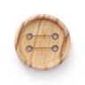 4-Hole Wooden Button  – natural,  thumbnail number 1