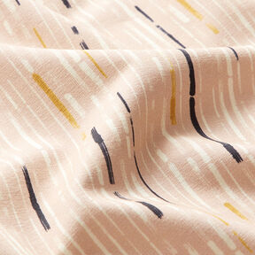 GOTS Cotton Jersey Stripes | Tula – sand/mustard, 