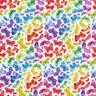 Cotton Poplin Rainbow Butterflies Digital Print – white/colour mix,  thumbnail number 1