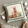 Decorative Panel Tapestry Fabric cute Easter bunny – light beige/pale mint,  thumbnail number 5