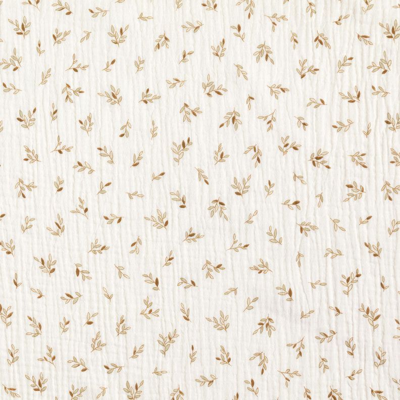 Double Gauze/Muslin Little twigs | by Poppy – ivory/fawn,  image number 1