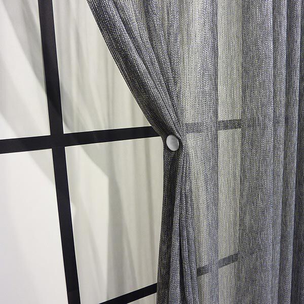 Decorative Curtain Magnet [Ø32mm] – silver metallic | Gerster,  image number 2