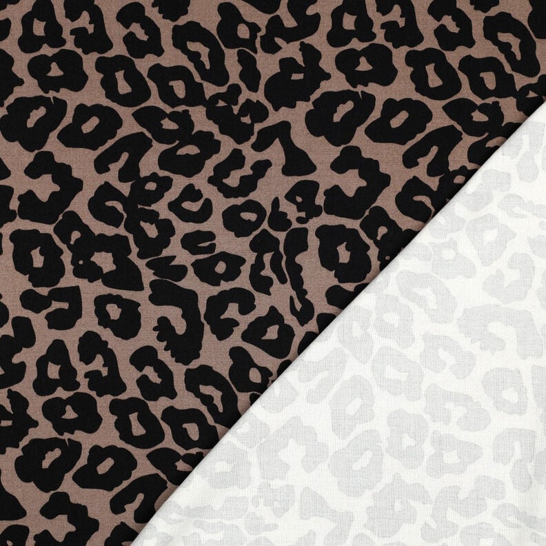 Viscose Stretch leopard print | Poppy Fabrics – brown,  image number 4