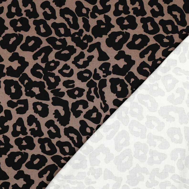 Viscose Stretch leopard print | Poppy Fabrics – brown, image number 4