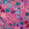 Cotton Poplin Meadow Flower Digital Print | Nerida Hansen – pink/petrol,  thumbnail number 1