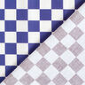 GOTS Cotton Poplin chessboard pattern gradient | TCC x LOOKS by Wolfgang Joop – indigo/burgundy,  thumbnail number 6