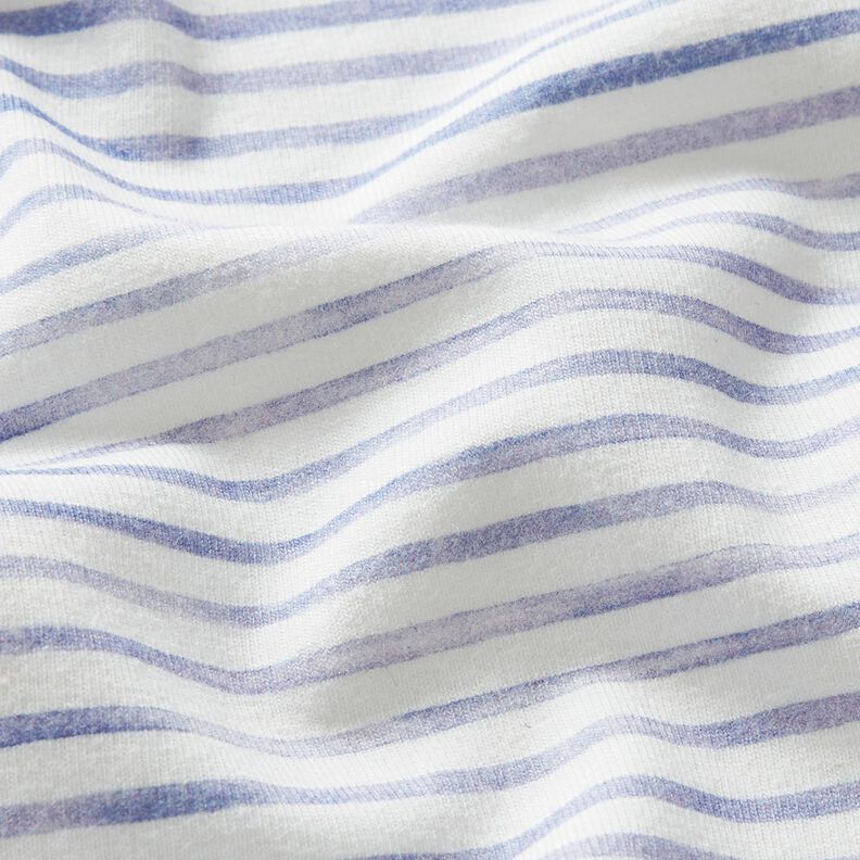 Cotton Jersey watercolour stripes Digital Print – ivory/mauve,  image number 2