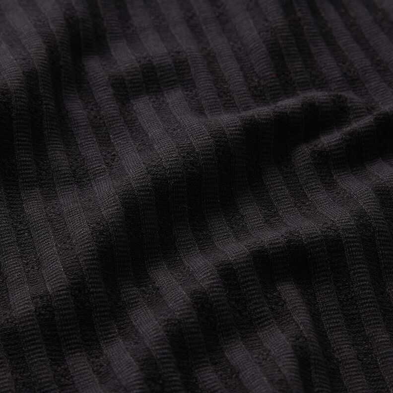 Ribbed Jersey single knitting pattern – black,  image number 2
