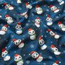 Cotton Jersey Panda in Christmas spirit | Glitzerpüppi – midnight blue/chili,  thumbnail number 2