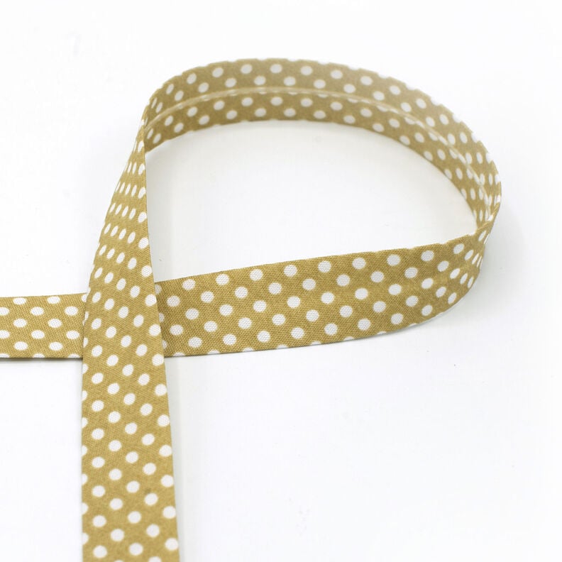 Bias binding Dots [18 mm] – beige,  image number 1