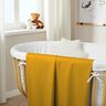 Double Gauze/Muslin Polka Dots – curry yellow/white,  thumbnail number 7