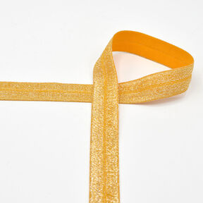 Elastic edging tape (folding elastic) glitter [20 mm] – gold, 