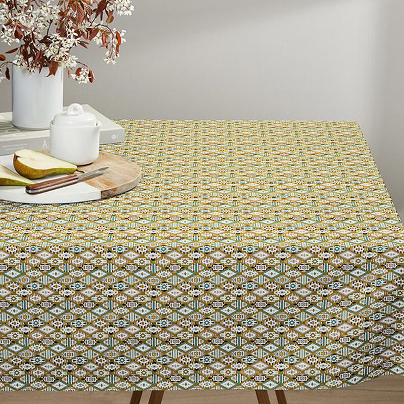 Cotton Cretonne ethnic – mustard,  image number 7