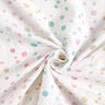 Double Gauze/Muslin colourful scribble dots Digital Print – offwhite,  thumbnail number 3