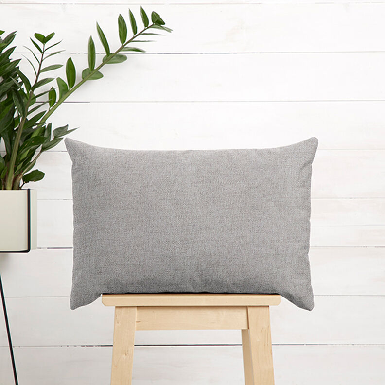 Upholstery Fabric Twill Look – silver grey,  image number 7