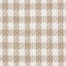 Checked Cotton Coating Fabric – white/dark beige,  thumbnail number 1
