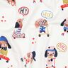 Cotton Jersey skating dog Digital Print | Poppy Fabrics – ivory/rose gold,  thumbnail number 2