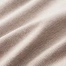 Tubular cuff fabric narrow stripes – chocolate/offwhite,  thumbnail number 2