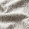 Jacquard Jersey decorated stripes cotton blend – silk grey,  thumbnail number 2