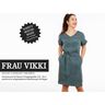 FRAU VIKKI - loose dress with a V-neckline and belt, Studio Schnittreif  | XS -  XXL,  thumbnail number 1