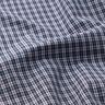 Shirt fabric double check – navy blue/burgundy,  thumbnail number 2