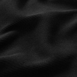 GOTS 2x2 Ribbing | Tula – black, 