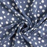 Irregular dots viscose fabric – steel blue/white,  thumbnail number 3