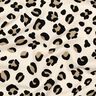 Brushed Sweatshirt Fabric Leopard Print | Poppy Fabrics – cream/anemone,  thumbnail number 2