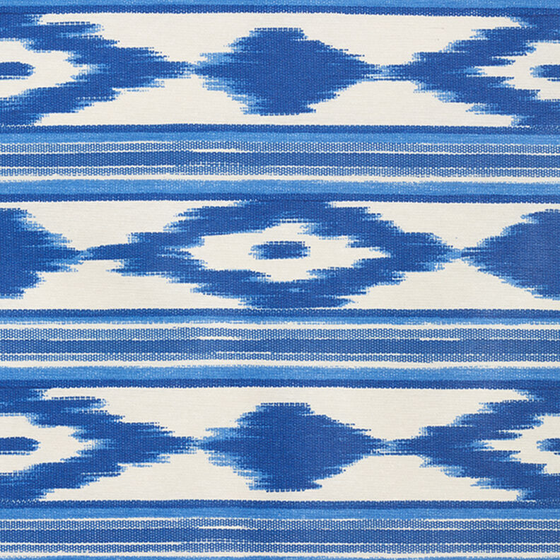 Coated Cotton Ethnic Stripes – blue,  image number 1