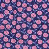 Cotton Poplin summer flowers| Poppy Fabrics – pink/indigo,  thumbnail number 2