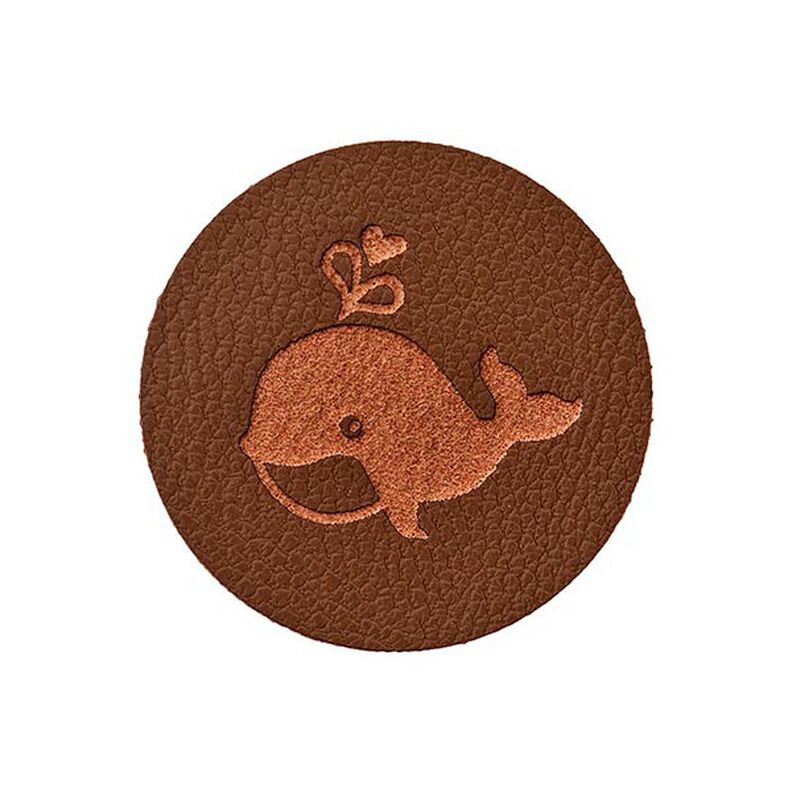 Whale Embellishment [ 23 mm ] – dark brown,  image number 1