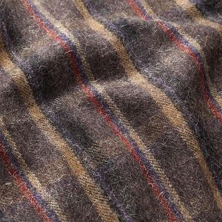 Plaid Pure New Wool Blend – dark taupe, 